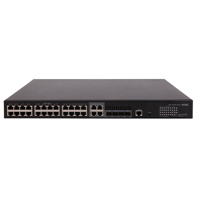 H3C S5130S-28P-HPWR-EI 24个千兆电口+4个千兆上行光口（Combo口） 以太网交换机